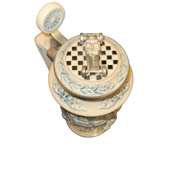 Avon 1989 Collectible Stein with Intricate Design - Cream and Gray - Picture 3 of 4